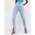 2021 New Arrivals Long Slim Slit Women's Jeans